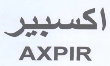 AXPIR اكسيير trademark logo
