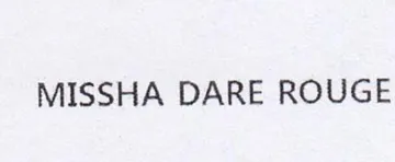 MISSHA DARE ROUGE trademark logo