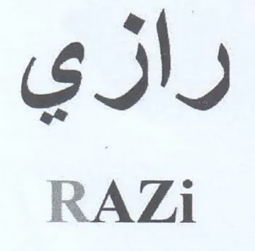 RAZi رازىق trademark logo