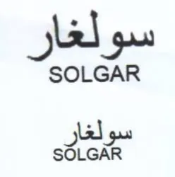 SOLGAR سو لغار trademark logo
