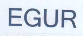 EGUR trademark logo