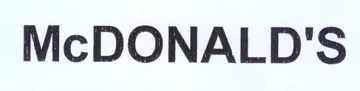 McDONALD'S trademark logo