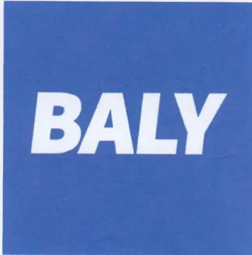 BALY trademark logo