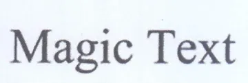 Magic Text trademark logo