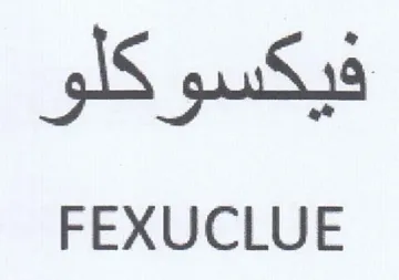 FEXUCLUE فيكسوكلو trademark logo