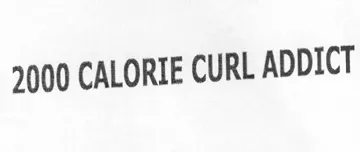 CALORIE CURL ADDICT trademark logo