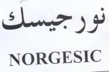 NORGESIC ودج يساك trademark logo