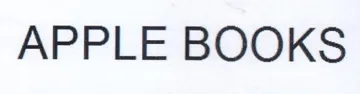 APPLE BOOKS trademark logo