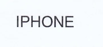 IPHONE trademark logo