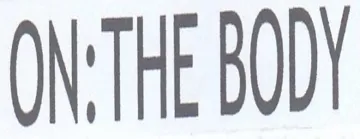 ON'THE BODY trademark logo