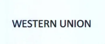 WESTERN UNION trademark logo