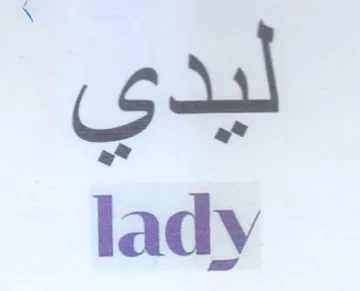 lady ليدى trademark logo