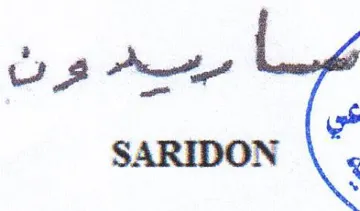 SARIDON مبسط وان trademark logo