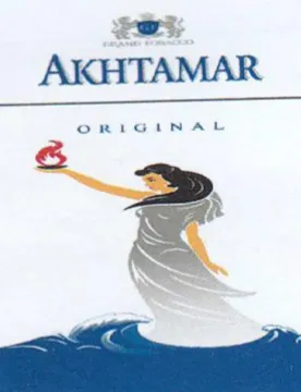 a AKHTAMAR oe trademark logo