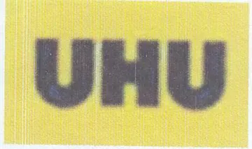 UHU trademark logo