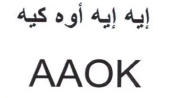AAOK إيه إيه أوه كيه trademark logo
