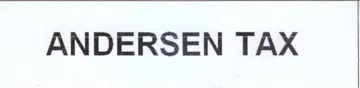 ANDERSEN TAX trademark logo
