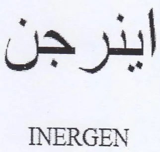 INERGEN اينرجن trademark logo