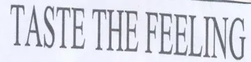 TASTE THE FEELING trademark logo