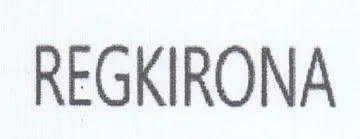 REGKIRONA trademark logo