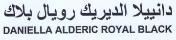 DANIELLA ALDERIC ROYAL BLACK دانييلا الديريك رويال بلاك trademark logo