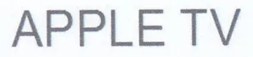 APPLE TV trademark logo