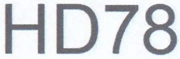 HD78 trademark logo