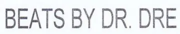 BEATS BY DR. DRE trademark logo