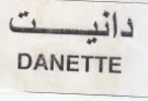 DANETTE دانيت trademark logo