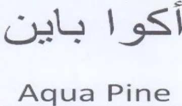 Aqua Pine باين trademark logo
