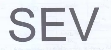 SEV trademark logo