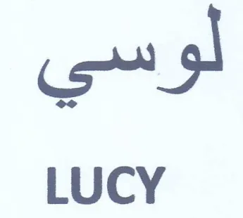 LUCY لوسي trademark logo