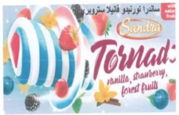 A ome ساندرا تورنبدو فانيلا يبتروبر trademark logo