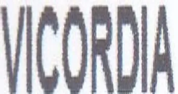 VICORDIA trademark logo