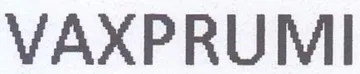 VAXPRUMI trademark logo