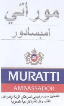 AMBASSADOR التدخين سبب رئيسي لسرطان الرئة وامراض الق trademark logo