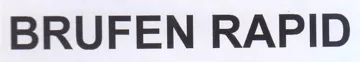 BRUFEN RAPID trademark logo