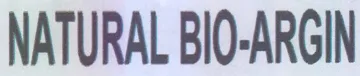 NATURAL BIO-ARGIN trademark logo