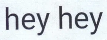 hey hey trademark logo