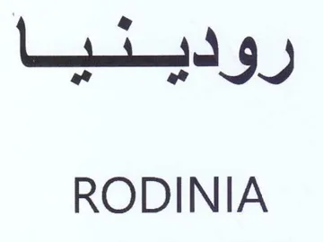 RODINIA رودينيا trademark logo