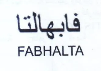 FABHALTA فابهالتا trademark logo