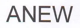 / اسم العلامة- ( ANEW ) trademark logo