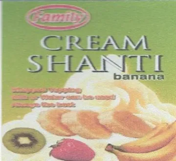 Family CREAM SHANTI banana trademark logo