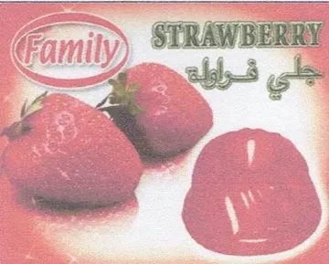 Family STRAWBERRY جلي فراولة trademark logo