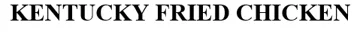 KENTUCKY FRIED CHICKEN trademark logo
