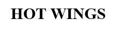 HOT WINGS trademark logo