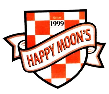 Happy Moons مع الشكل trademark logo