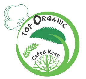 TOP ORGANIC Café &Rest trademark logo