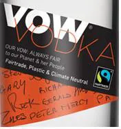 VOW VODKA trademark logo
