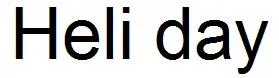 Heli day trademark logo